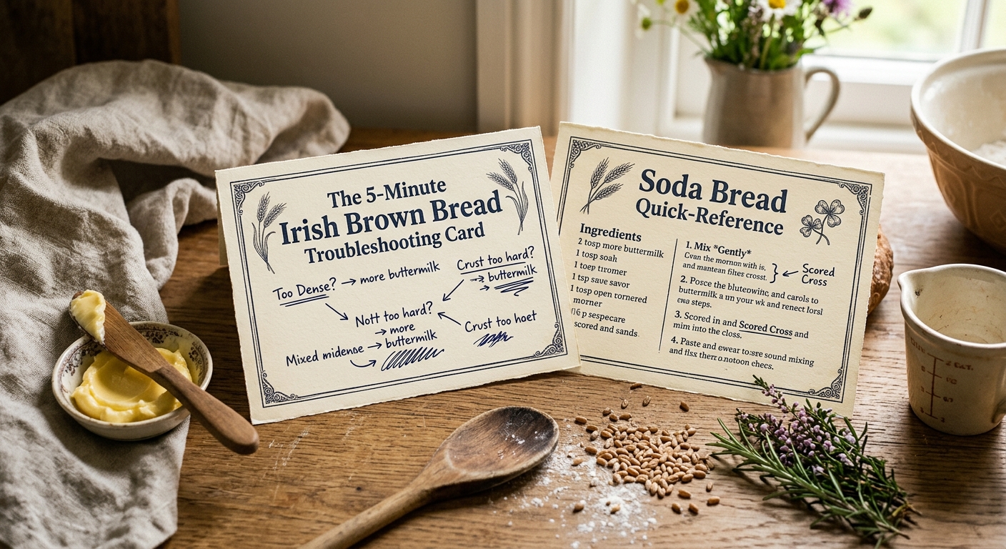 The Irish Brown Bread Troubleshooting Card